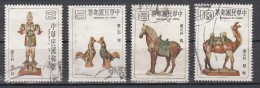 Taiwan Formosa 1980 Mi Nr  1345 - 1348 Keramiek Tang-Dynastie - Used Stamps