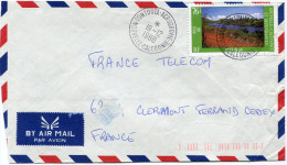 NOUVELLE-CALEDONIE LETTRE PAR AVION DEPART TONTOUTA-AERODROME 19-12-1988 POUR LA FRANCE - Cartas & Documentos