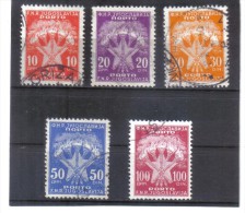 OPK230 JUGOSLAWIEN PORTO 1962 MICHL NR. 108/12 Used / Gestempelt - Timbres-taxe