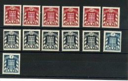 - SARRE SERVICE .  TIMBRES DE 1949 . NEUFS  SANS CHARNIERES   . - Officials