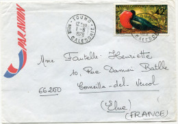 NOUVELLE-CALEDONIE LETTRE PAR AVION DEPART TOUHO 1-6-1978 POUR LA FRANCE - Storia Postale