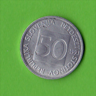 SLOVENIE / 50 CENTS / 1993 / ABEILLE   - BEL ETAT - Slovénie