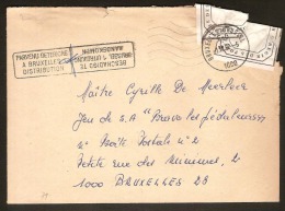 Brief Verzonden Te BRUSSEL En Beschadigd Door De Post / PARVENU DETERIORE Dd. 1982 ! Inzet Aan 10 € ! - Ramppost