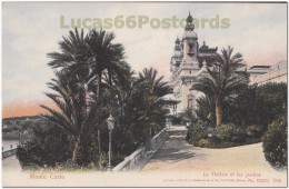 Monte-Carlo  -Les Théåtre Et Les Jardins - Teatro De ópera