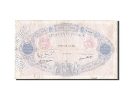 Billet, France, 500 Francs, 1888, 1929-08-26, TB, KM:66k - 500 F 1888-1940 ''Bleu Et Rose''