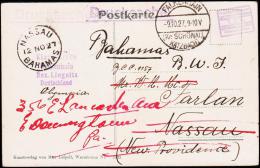 1927. 5 PF DEUTSCHE LUFTPOST FALKENHAIN 9.10.27. (Kr. SCHÖNAU KATZBACH.) To Farlan, Nas... (Michel: 378) - JF182048 - Sonstige & Ohne Zuordnung