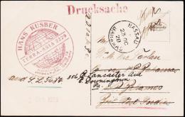 1928. 5 PF Schiller HILDESHEIM 3.10.28. To Nassau, British West Indies. NASSAU BAHAMAS ... (Michel: 387) - JF182049 - Andere & Zonder Classificatie