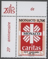 MONACO 2015 - N° 2971 -.25 ANS DE CARITAS MONACO  - NEUF ** /G20 - Nuevos