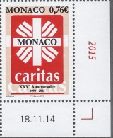 ** MONACO 2015 - N° 2971 -.25 ANS DE CARITAS MONACO  - NEUF ** - Nuevos