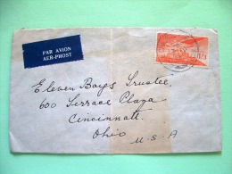 Ireland 1956 Cover To USA - Angel (#C6) - Lettres & Documents