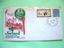 Ireland 1959 Conmemorative Cover St. Patrick Day - Temperance Campaign - Celtic Cross - Brieven En Documenten