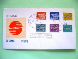 Ireland 1971 FDC Cover - Dog - Stag - Scott #296/299 + 300/301 = 4.60 $ - Brieven En Documenten
