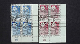 UNO-New York 287/8 Yv 257/8 Sc 265/6 Oo/FDC-cancelled EVB ´D´, Friedenserhaltende Maßnahmen Der Vereinten Nationen - Used Stamps