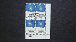UNO-New York 291 Yv 261 Sc 269 Oo/FDC-cancelled EVB ´D´, Dauerserie, UNO-Flagge - Usati