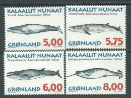 Groenland N°  284 / 87  XX  Mammifères Marins ( II )  Les 4 Valeurs Sans Charnière, TB. - Unused Stamps