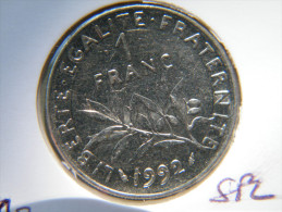 1 FRANC  SEMEUSE  1992 - H. 1 Franco