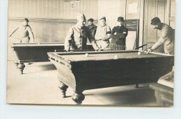 PARTIE DE BILLARD - Caserne Région De Lyon.(carte Photo) - Autres & Non Classés