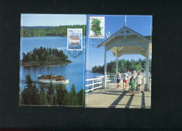FINLAND 1991 MAX.CARD(2) With SHIP And TREE. - Maximumkarten (MC)