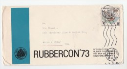 1972 CZECHOSLOVAKIA COVER From International RUBBER CONFERENCE  To GOODYEAR TYRES USA, Stamps - Storia Postale