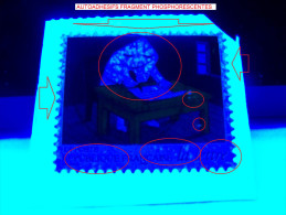 1997 N° 9 N° 3066 N° 3060  AUTOADHÉSIFS PHOSPHORESCENTES LA LETTRE  FRAGMENT  OBLITÉRÉ - Gebraucht