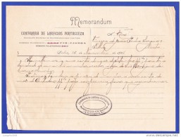 MEMORANDUM COMPANHIA DE LANIFICIOS PORTUGUEZA  --  LISBOA, 15 DE NOVEMBRO DE 1907 - Portugal