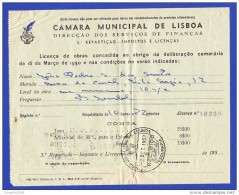 CAMARA MUNICIPAL DE LISBOA -- 2.DEZEMBRO.1957 - Portugal