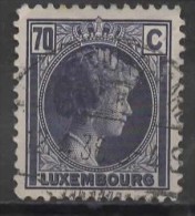 LUXEMBOURG 1926 Grand Duchess Charlotte - 70c. - Violet FU - 1926-39 Charlotte De Perfíl Derecho