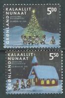 Groenland N°  382 / 83  XX Noël , Les 2 Valeurs Sans Charnière, TB - Neufs