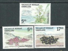 Groenland N°  395 / 97  XX Flore : Plantes Commestibles,  Les 3 Valeurs Sans Charnière, TB - Neufs