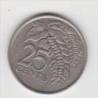 TRINIDAD E TOBAGO  25 CENTS   ANNO 1999 - Trinidad Y Tobago