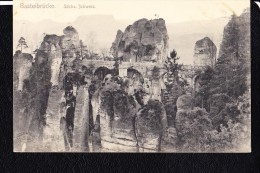 AK Ansichtskarte Sächsische Schweiz Basteibrücke Vom 27.5.1906 - Bastei (sächs. Schweiz)