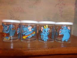 Verres Nutella - Eléphants - Glasses