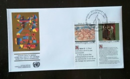 NATIONS UNIES, PEINTURE, VAN EYCK. Fdc , Enveloppe Premier Jour. 20/01/1992 - Otros & Sin Clasificación