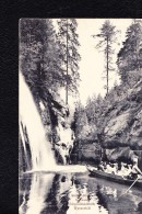 AK Ansichtskarte Sächsische Böhmische Schweiz Edmundsklamm - Wasserfall Vom 19.4.1912 - Bastei (sächs. Schweiz)