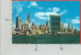 CARTOLINA VG USA - NEW YORK - View Of Mid Manhattan From Across The East River - 9 X 14 - ANN. 1963 - Other Monuments & Buildings