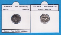 HISPANIA  ARSE (SAGUNTO)  VALENCIA  Dracma-Plata SC/UNC  Réplica  T-DL-11.372 - Otros & Sin Clasificación