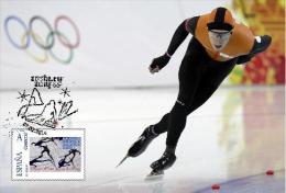Spain 2014 - XXII Olimpics Winter Games Sochi 2014 Gold Medals Special Maxicard - Jorrit Bergsma - Inverno 2014: Sotchi