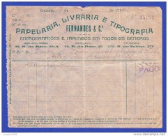 LISBOA . PORTUGAL, 1918 - PAPELARIA, LIVRARIA E TIPOGRAFIA . FERNANDES & Cª  --  LISBOA, 18.4.1918 - Portugal