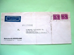 Netherlands 1962 Cover To USA - Nummers - Brieven En Documenten