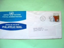 United Nations (New York) 1980 Cover To USA - Namibia - No Smoking Slogan - Cartas & Documentos