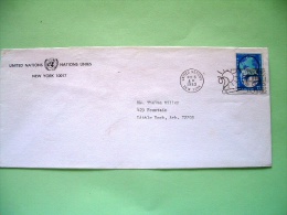 United Nations (New York) 1980 Cover To USA - Globe - No Smoking Slogan - Storia Postale