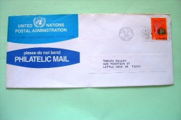 United Nations (New York) 1982 Cover To USA - Conservation Of Nature - Aging Slogan - Brieven En Documenten