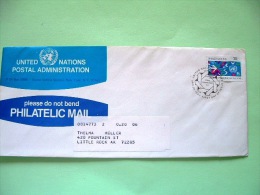 United Nations (New York) 1983 FDC Cover To USA - World Comunications Year - Lettres & Documents