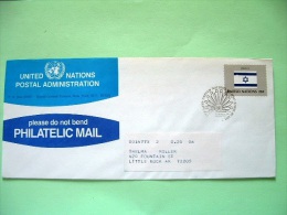 United Nations (New York) 1983 FDC Cover To USA - Israel Flag - Cartas & Documentos