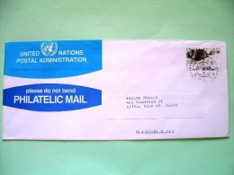 United Nations (New York) 1984 FDC Cover To USA - FAO - Tractor - Lettres & Documents