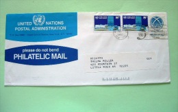 United Nations (New York) 1985 Cover To USA - ILO Turin Center - Building - Vienna UN Slogan - Covers & Documents