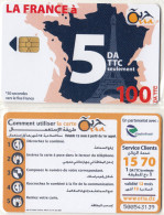 Algérie Télécarte Oria Tour Eiffel Paris & Carte De France Neuve Sous Blister - Algeria