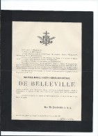 Annonce/Maurice Marie  Joseph Ghislain Octave De Belleville/Valencienne/16  Ans /1895       FPD44 - Obituary Notices