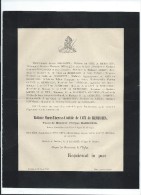 Annonce/Marie Thérése Clotilde De Caix De Rembures/38  Ans /AMIENS/1895       FPD45 - Overlijden