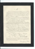 Annonce/Stéphanie Victorine Mathilde Des Courtils De Merlemont/61 Ans /Paris/1895       FPD46 - Obituary Notices